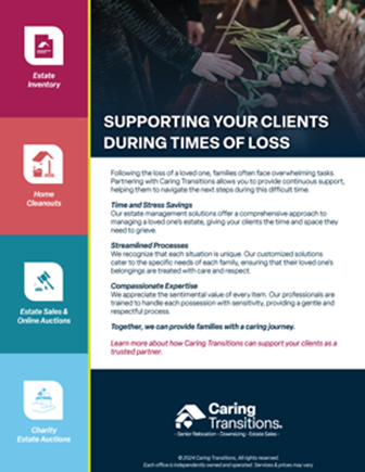 Information on Supporting Your Clients in Times of Loss